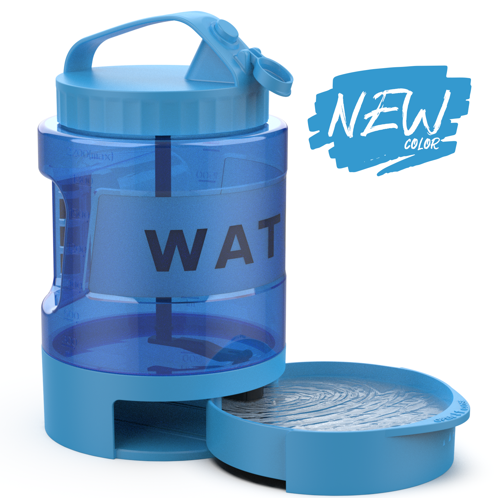 77 oz Large Dog Travel Water Bowl Dispenser