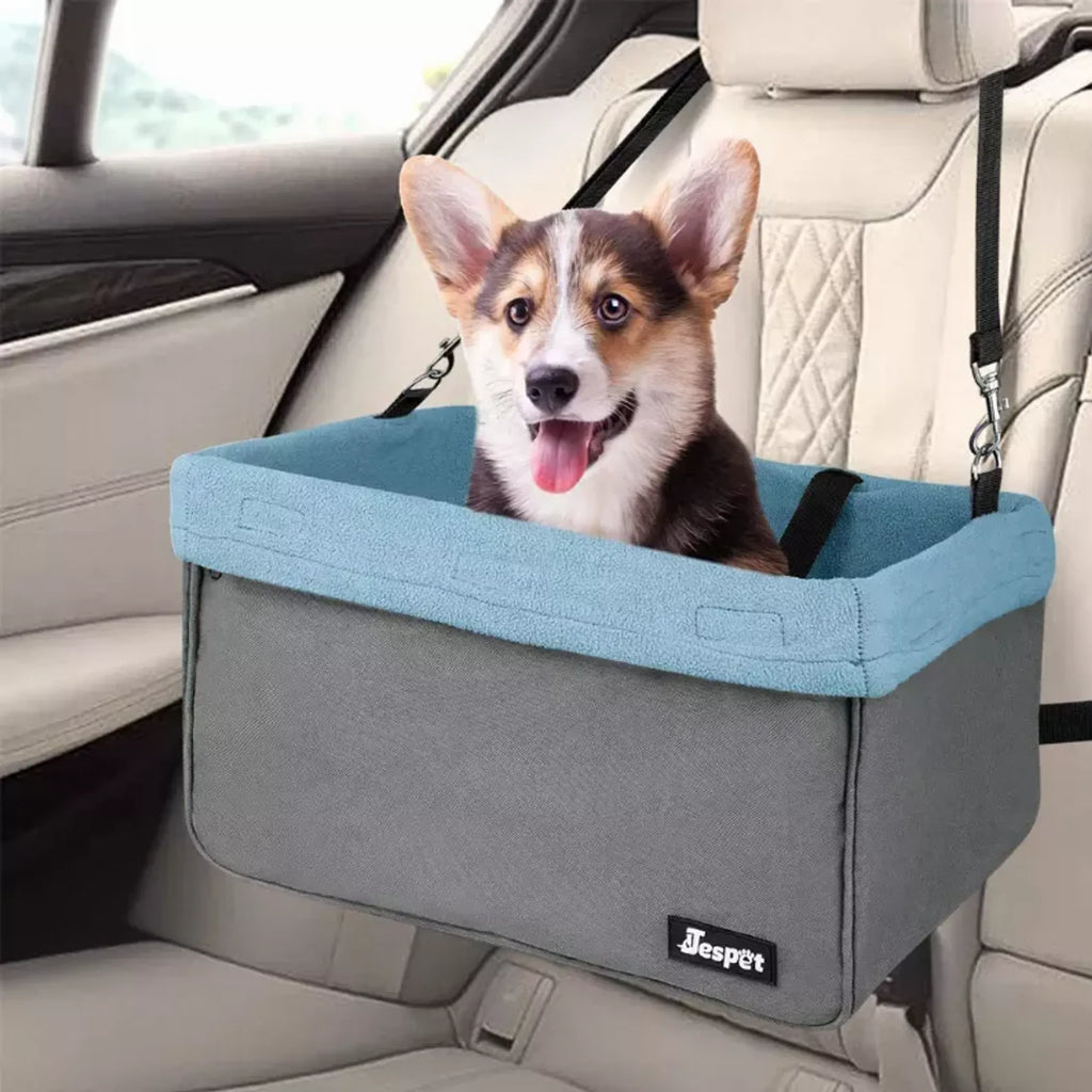 Portable Dog Booster Car Seat & Travel Carrier – Up to 24 lb