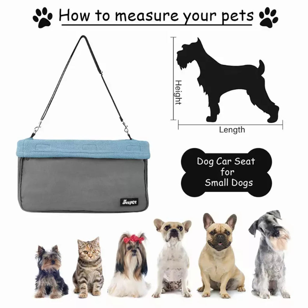 Portable Dog Booster Car Seat & Travel Carrier – Up to 24 lb
