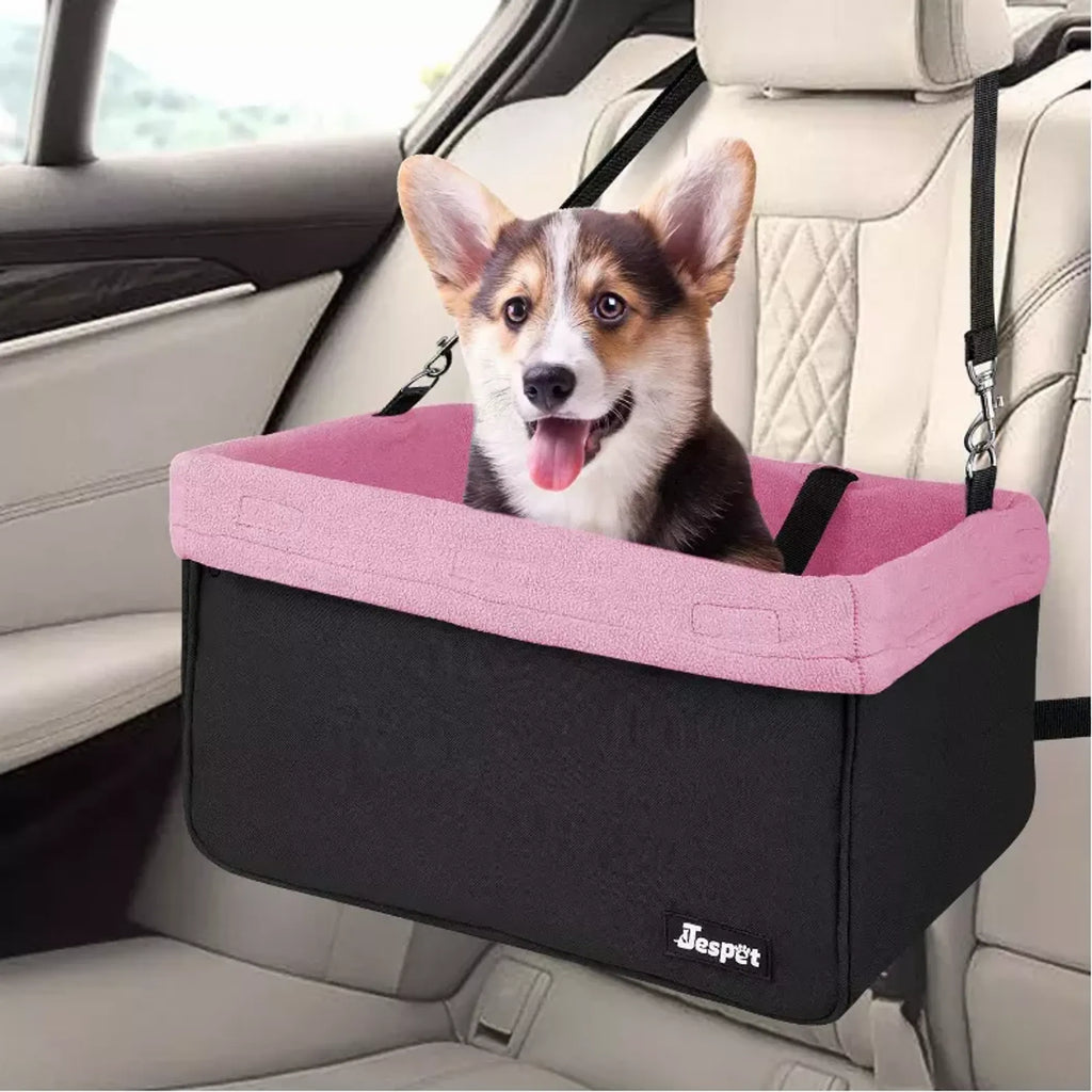 Portable Dog Booster Car Seat & Travel Carrier – Up to 24 lb