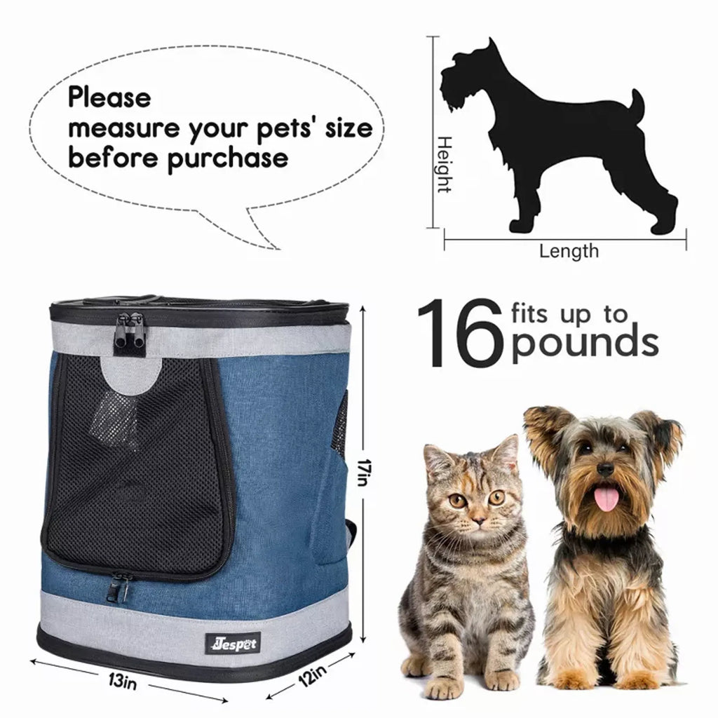 Jespet Soft-Sided Pet Backpack Carrier