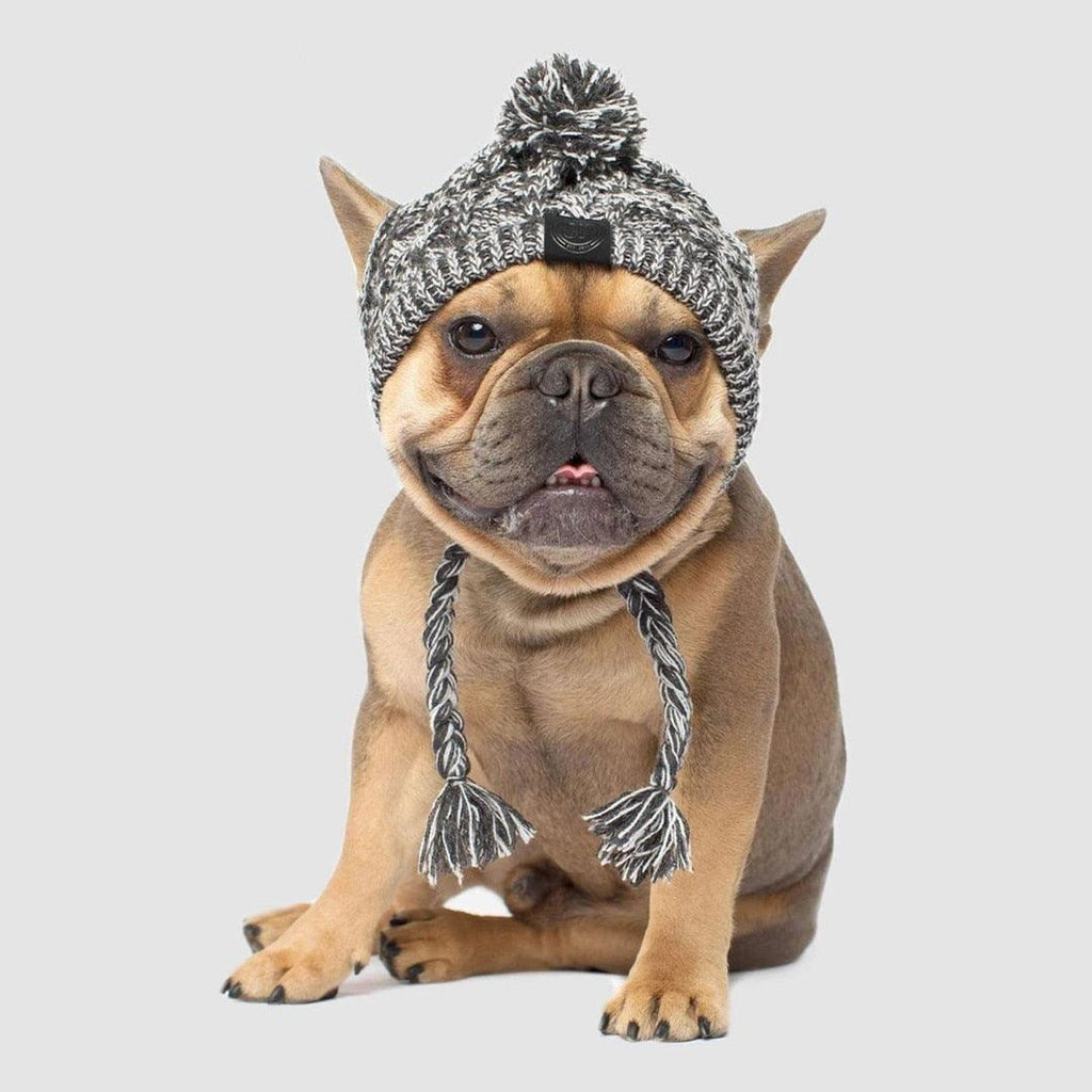 Fluffy Polar Pom Knitted Dog Hat