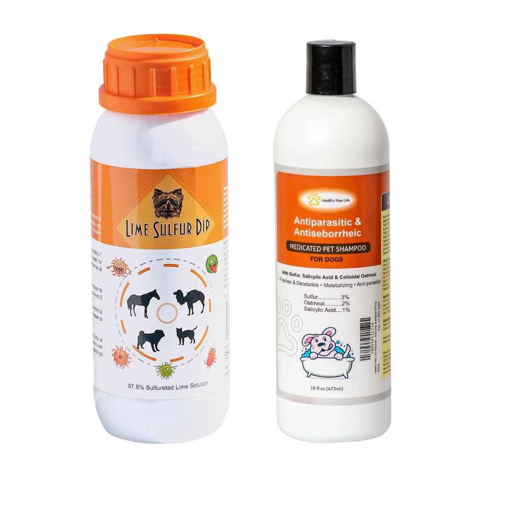 Skin & Coat Care Duo – Lime Sulfur Dip & Medicated Dog Shampoo
