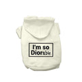 DIOR-able Dog Hoodie
