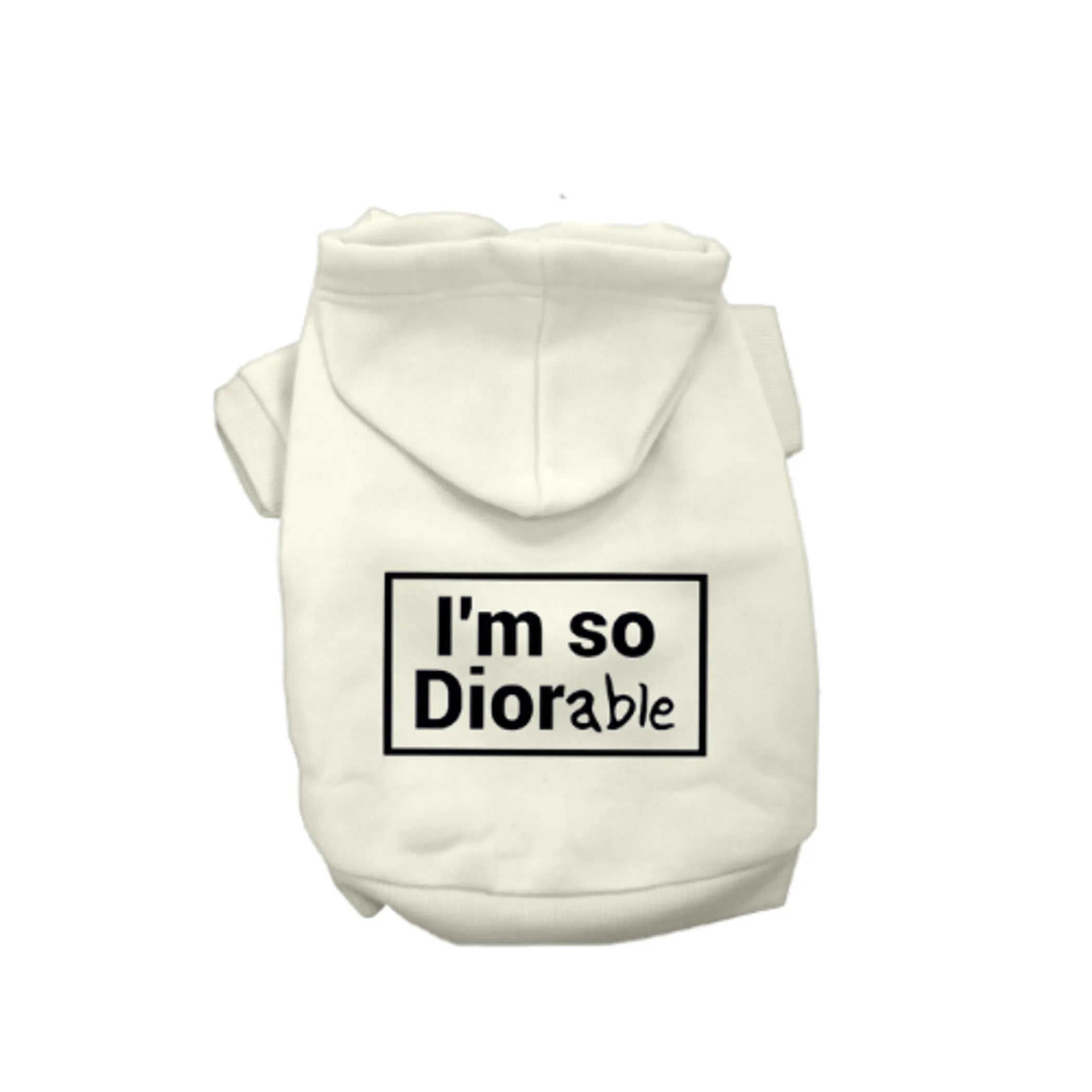 DIOR-able Dog Hoodie
