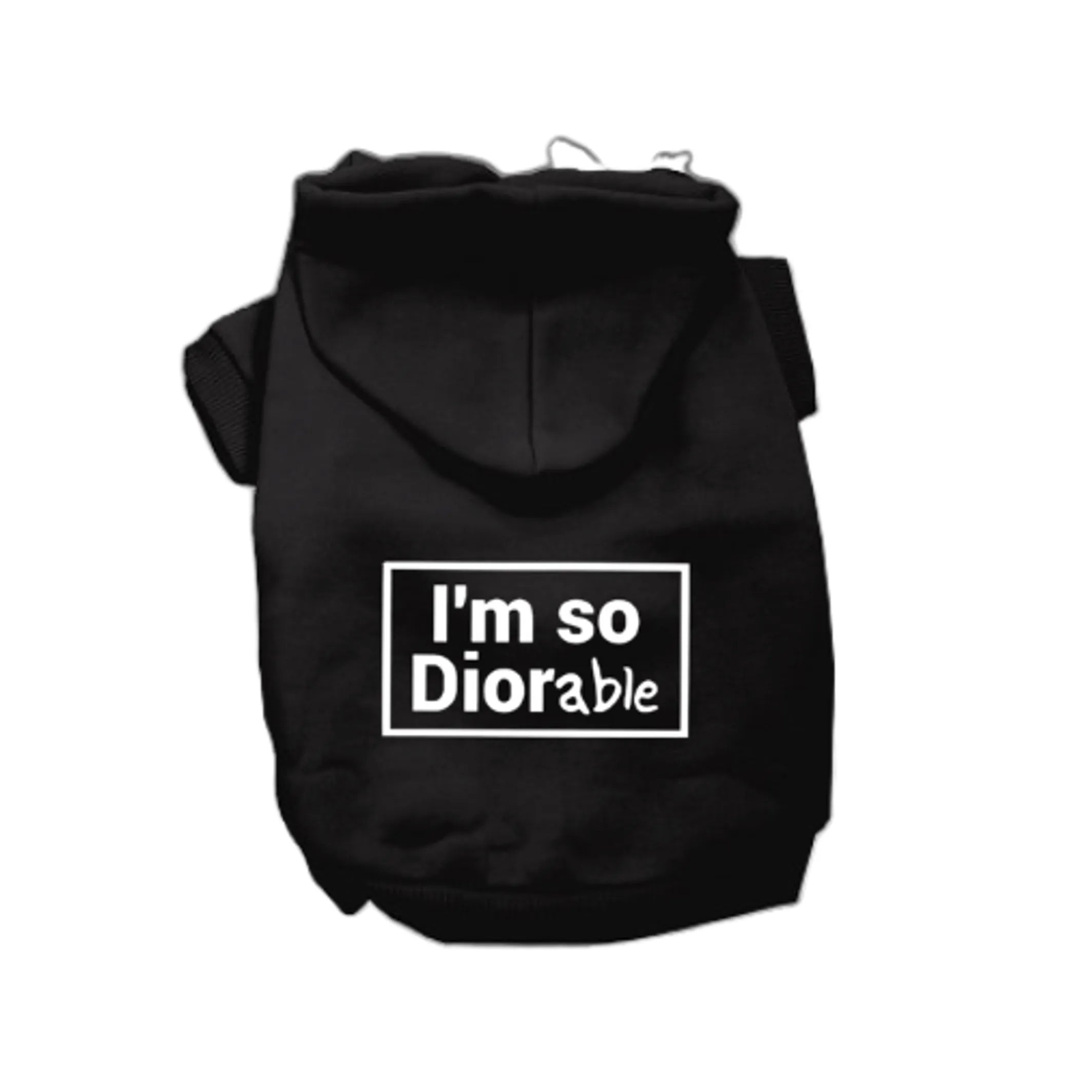 DIOR-able Dog Hoodie