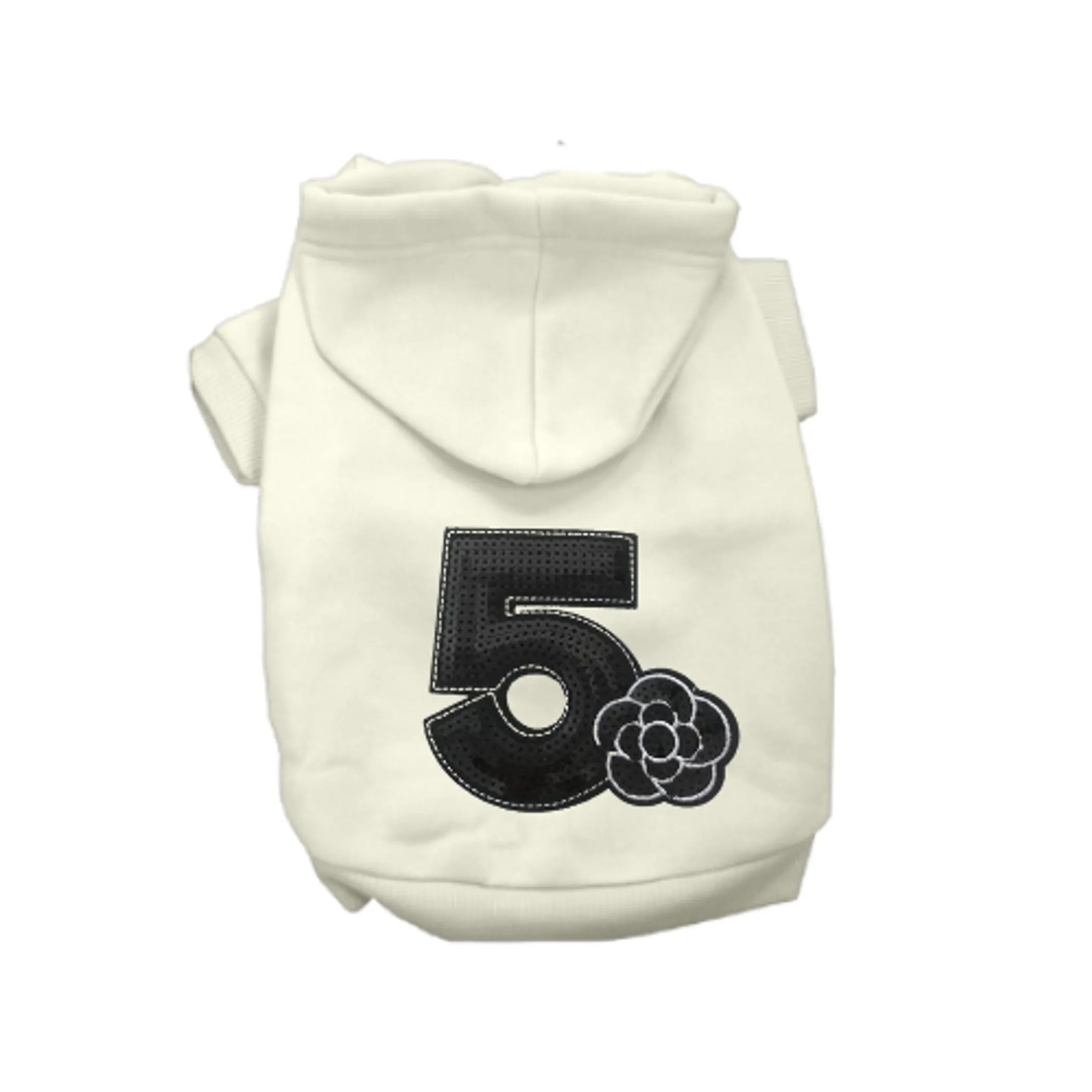 No. 5 Camellia Sequin Dog Hoodie