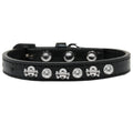 Skull Studded Vegan Leather Dog Collar