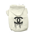 Luxury-Inspired Drip Logo Dog Hoodie