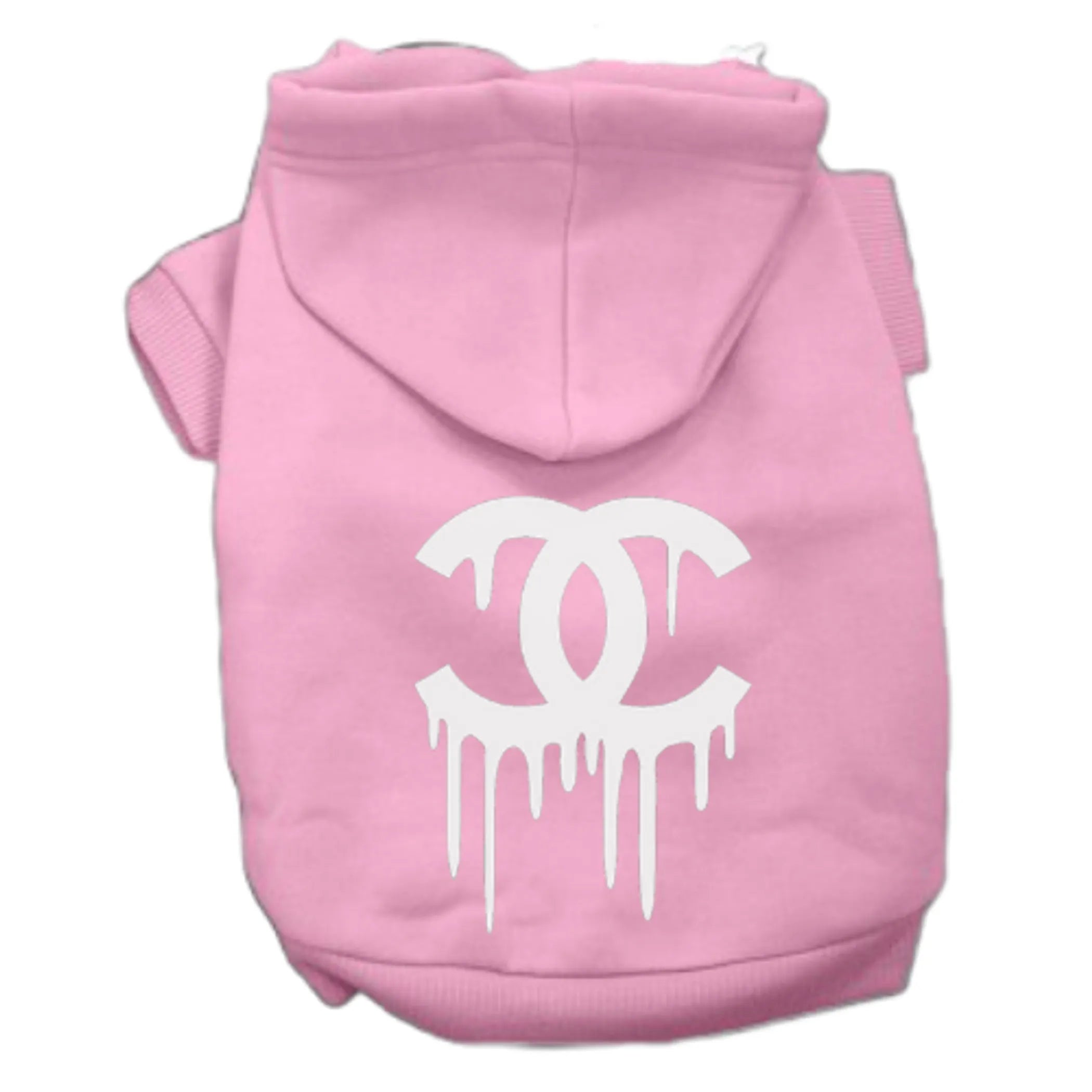 Luxury-Inspired Drip Logo Dog Hoodie