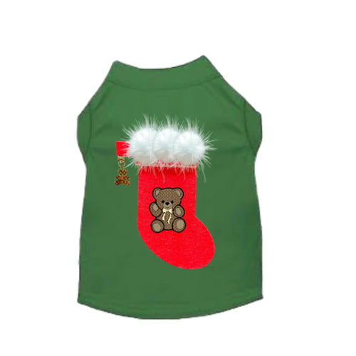 Christmas Stocking Bear Dog Shirt.