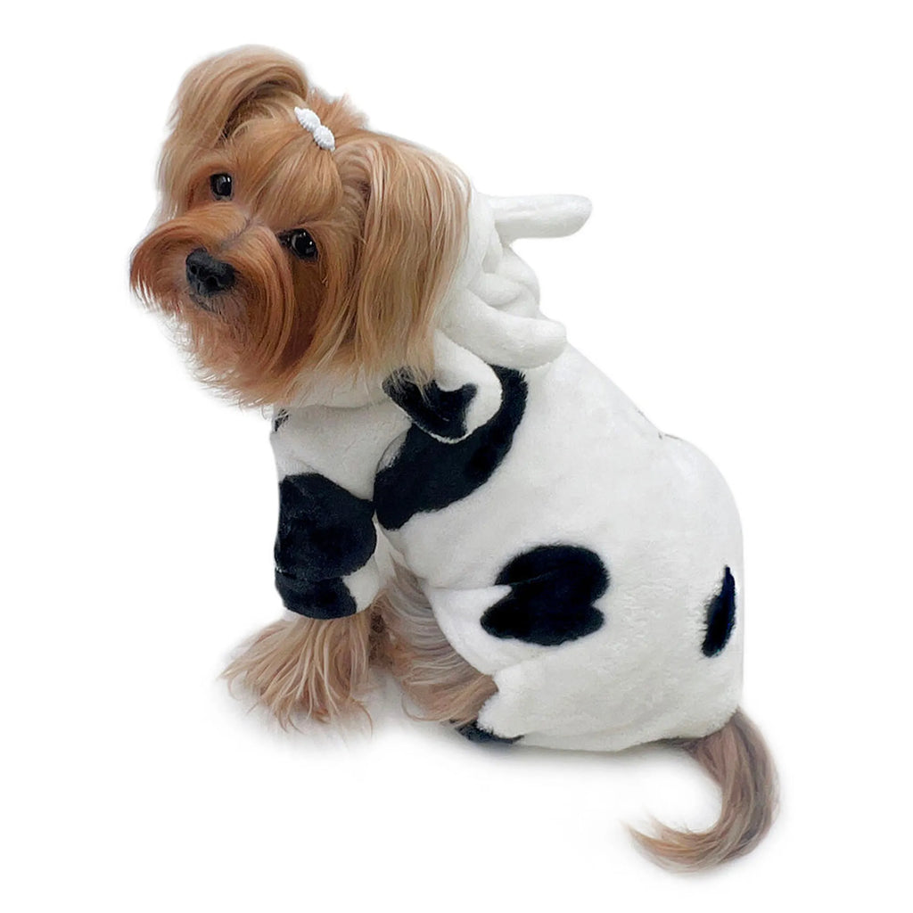 Cozy Cow Plush Dog Pajamas
