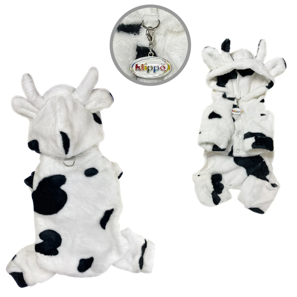 Cozy Cow Plush Dog Pajamas