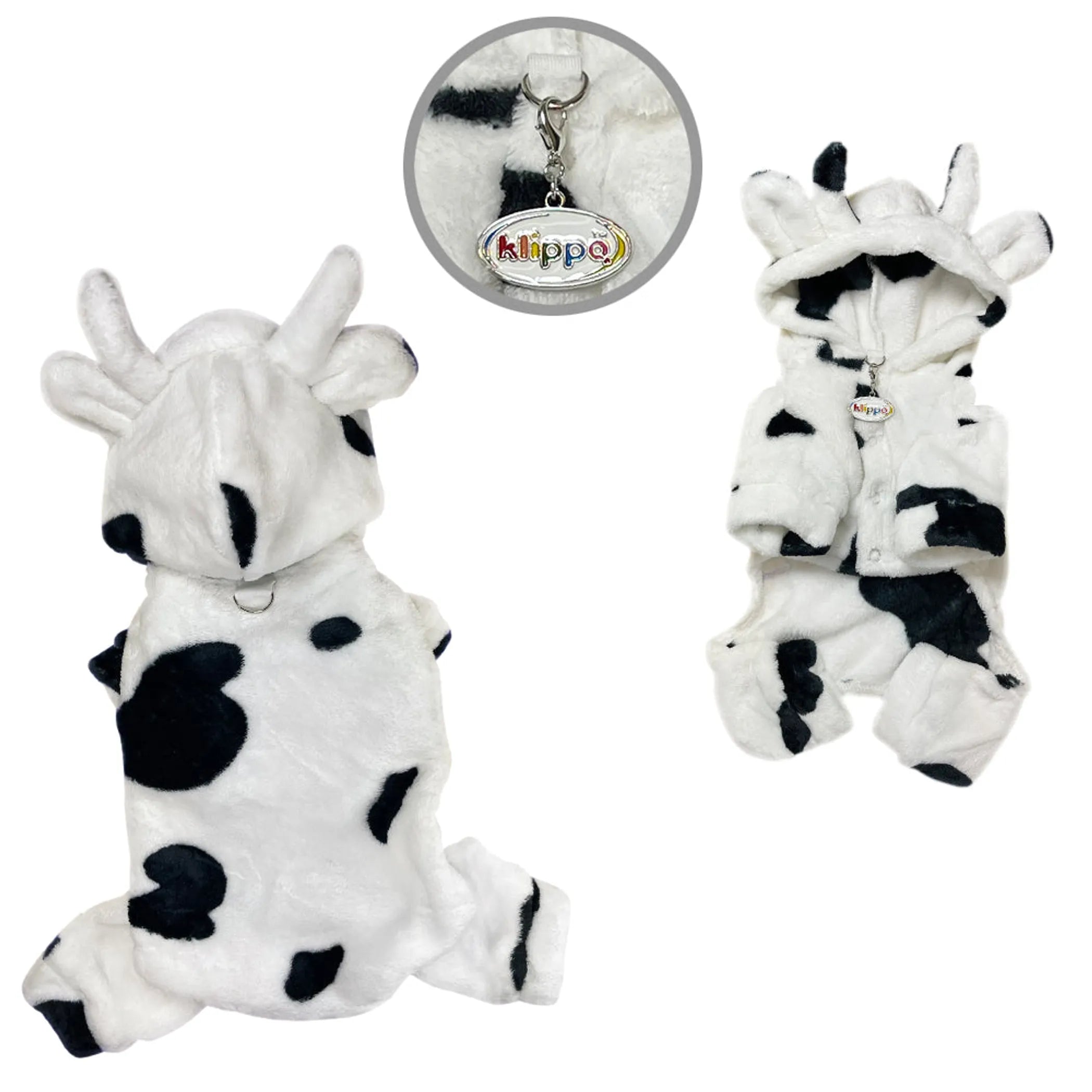 Cozy Cow Plush Dog Pajamas