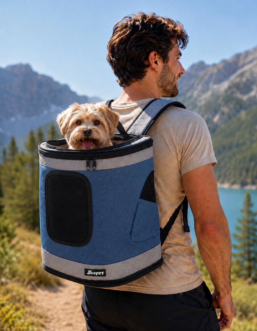 Jespet Soft-Sided Pet Backpack Carrier