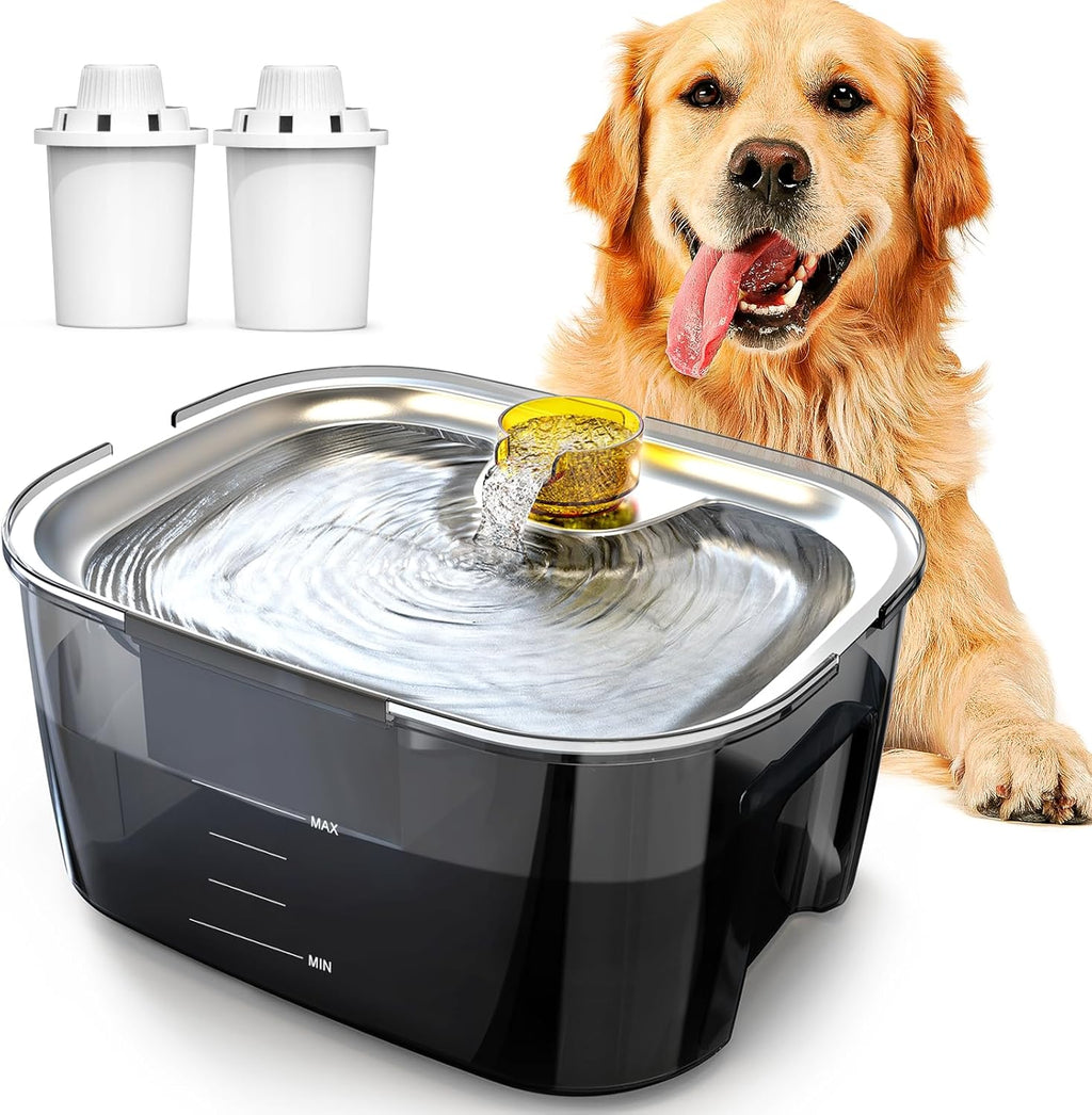 2.6 Gallon - 10L Stainless Steel Dog Water Fountain