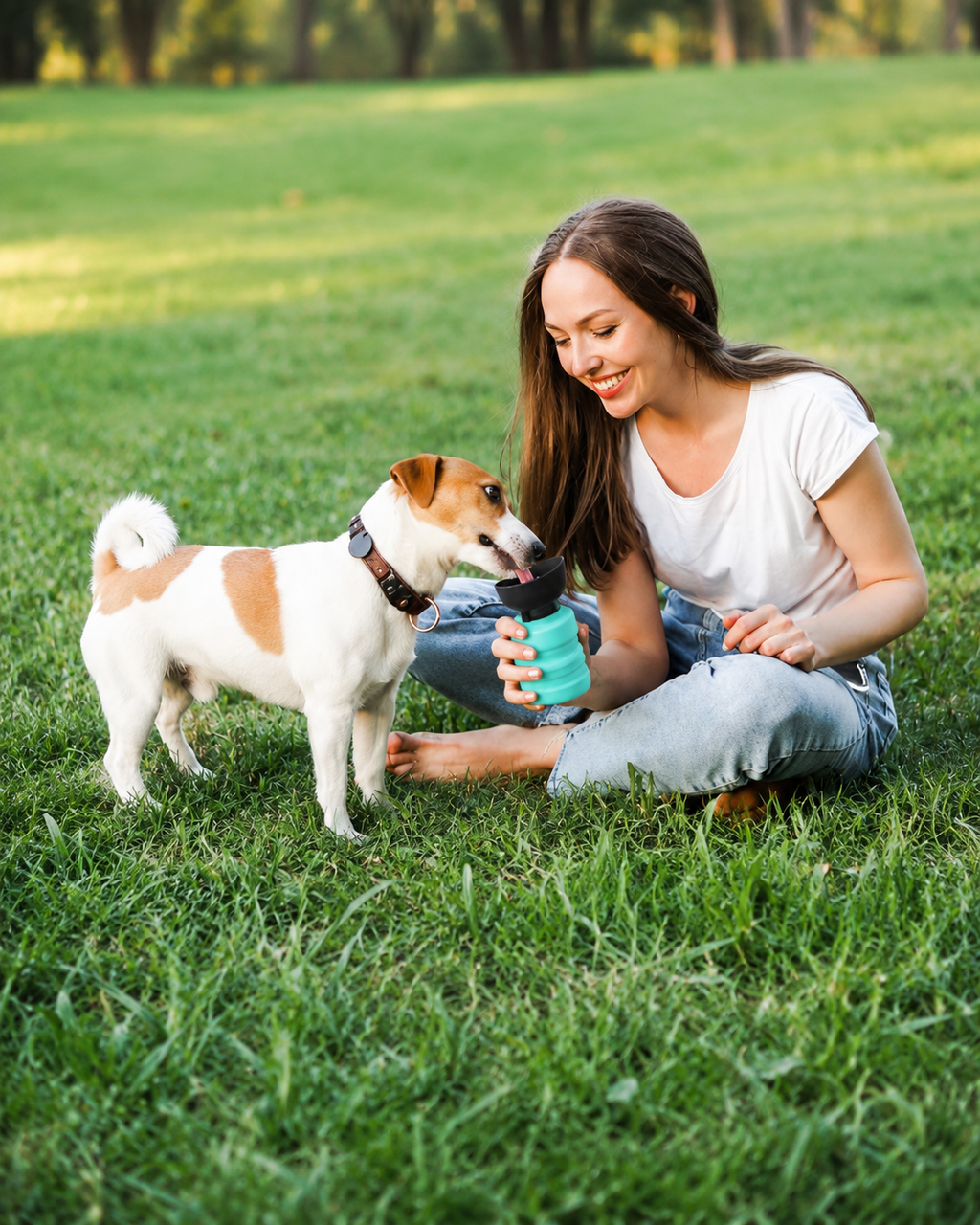 28 oz Portable Dog Water Bottle Dispenser