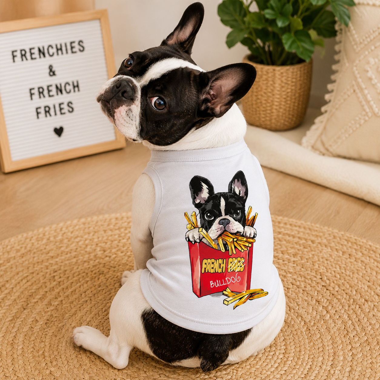Frenchies & French Fries Dog Shirt or Dress