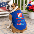 Uncle Sam Style Patriotic Dog Tee
