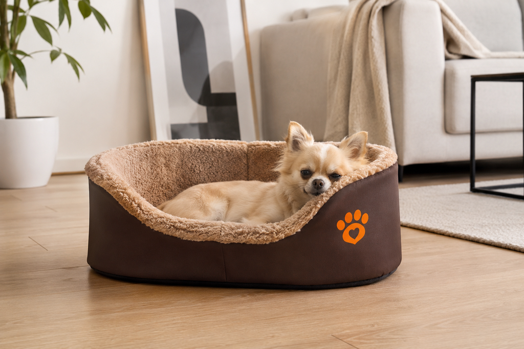 CozyPaws Plush Comfort Dog Bed