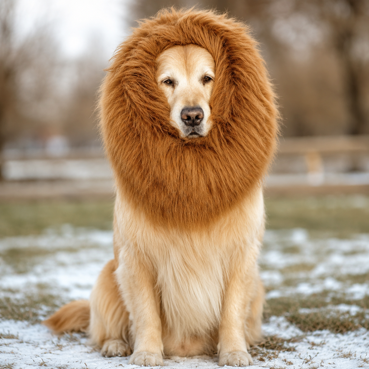 Regal King’s Mane – Lion Costume for Dogs