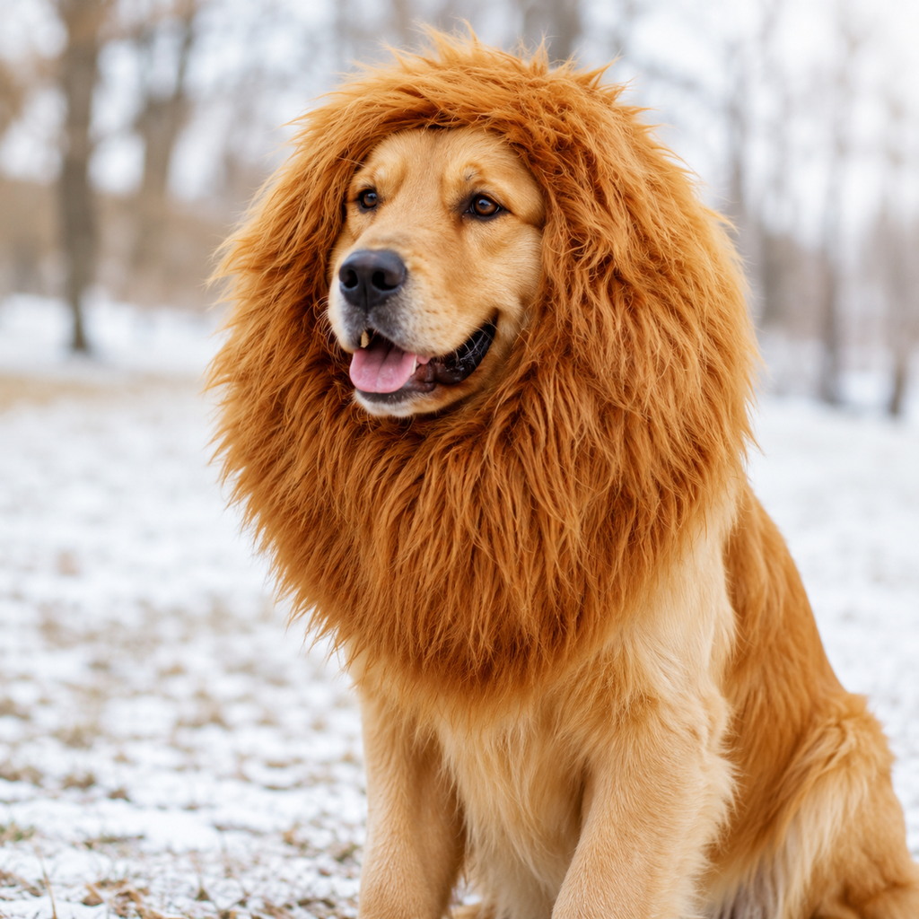Regal King’s Mane – Lion Costume for Dogs