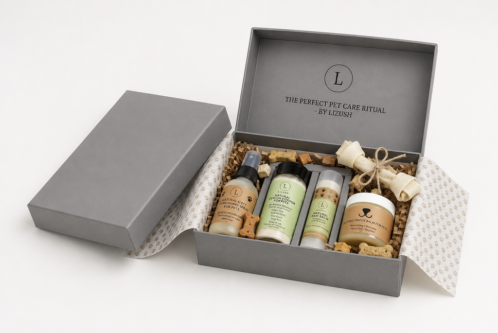 Natural Pet Pampering Gift Box – 7-Piece Wellness & Care Set