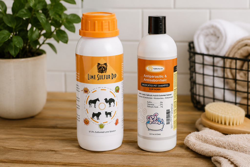 Skin & Coat Care Duo – Lime Sulfur Dip & Medicated Dog Shampoo
