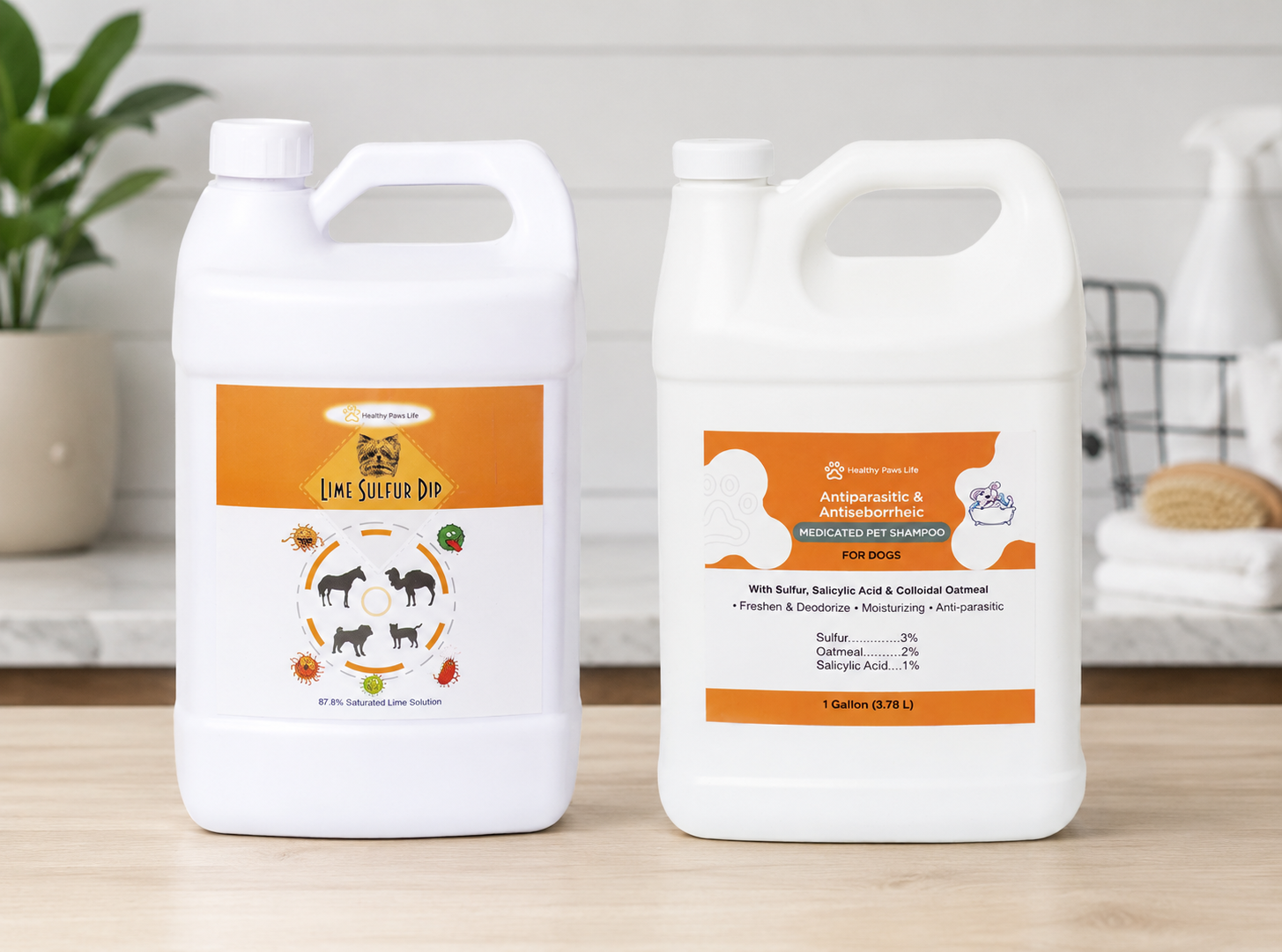 Skin & Coat Care Duo – Lime Sulfur Dip & Medicated Dog Shampoo