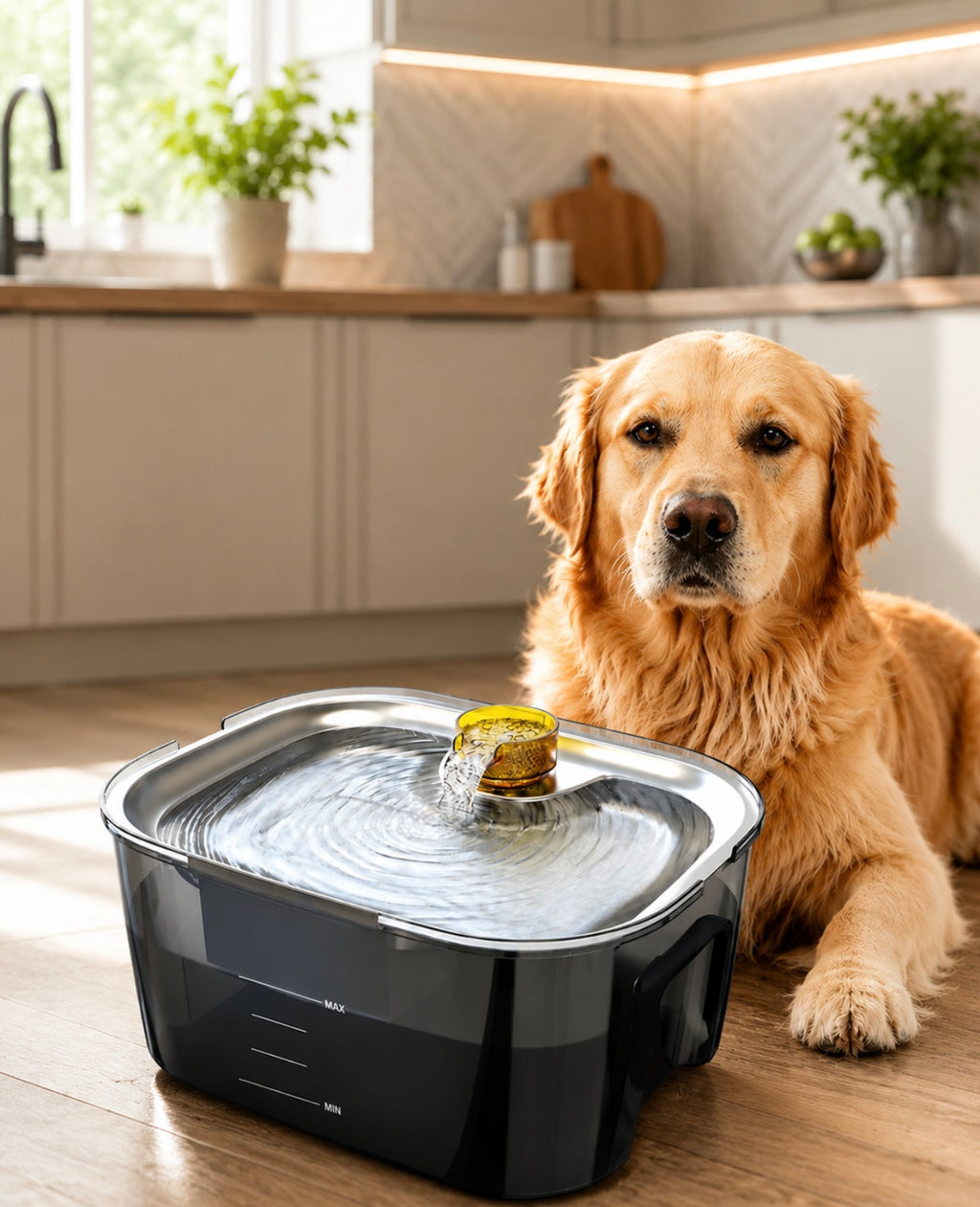 2.6 Gallon - 10L Stainless Steel Dog Water Fountain