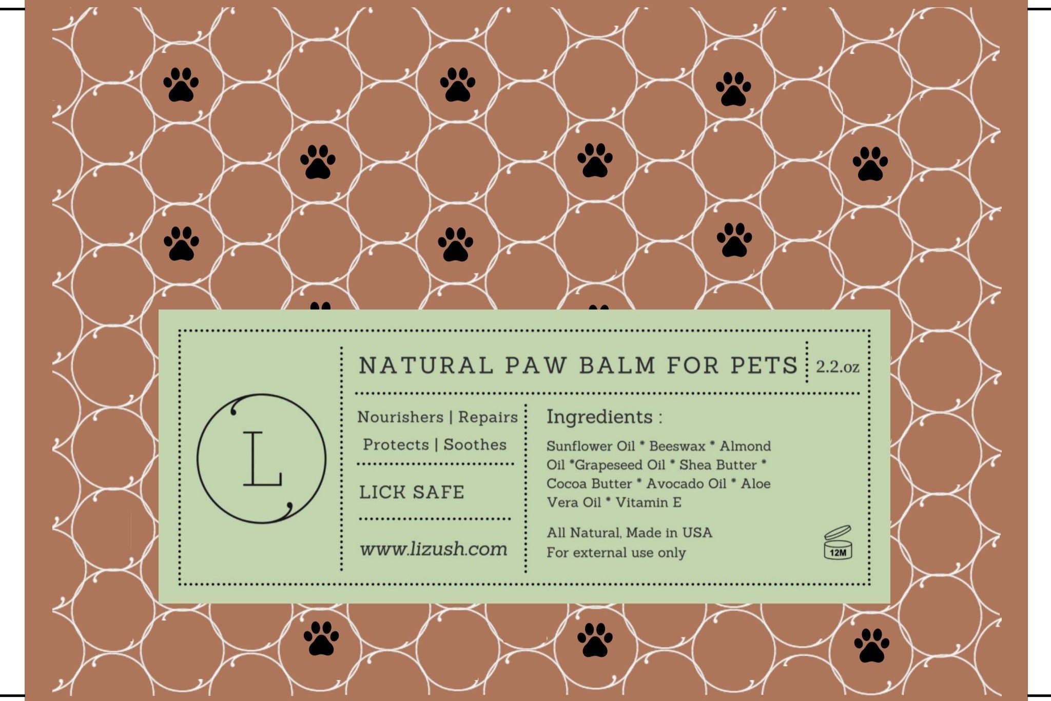 Natural Paw Balm for Dogs – Moisturizing & Protective Paw Care