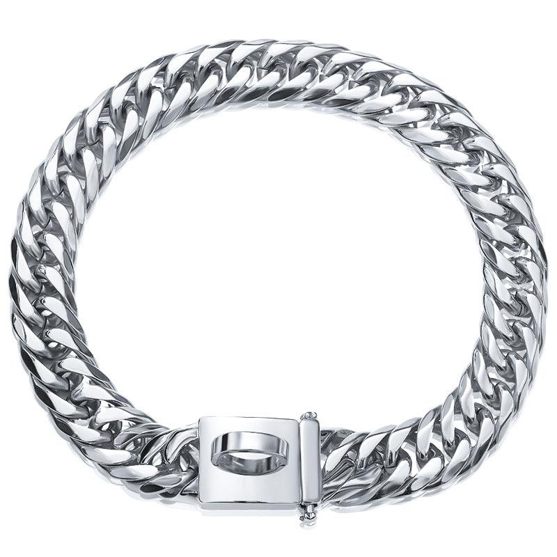 Gold Cuban Link Dog Collar – 16 mm Stainless Steel
