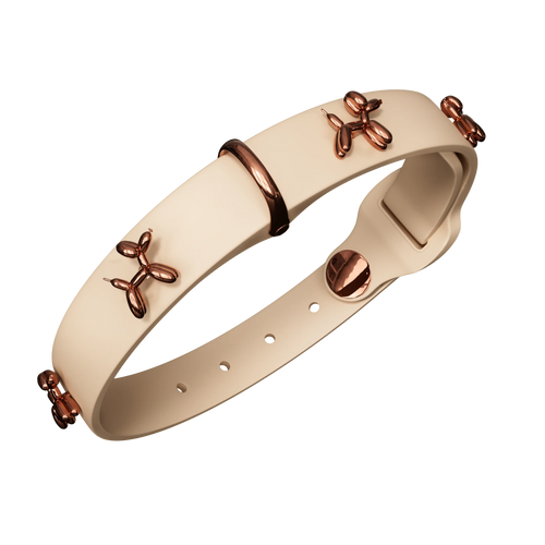 Beige Charm Dog Collar