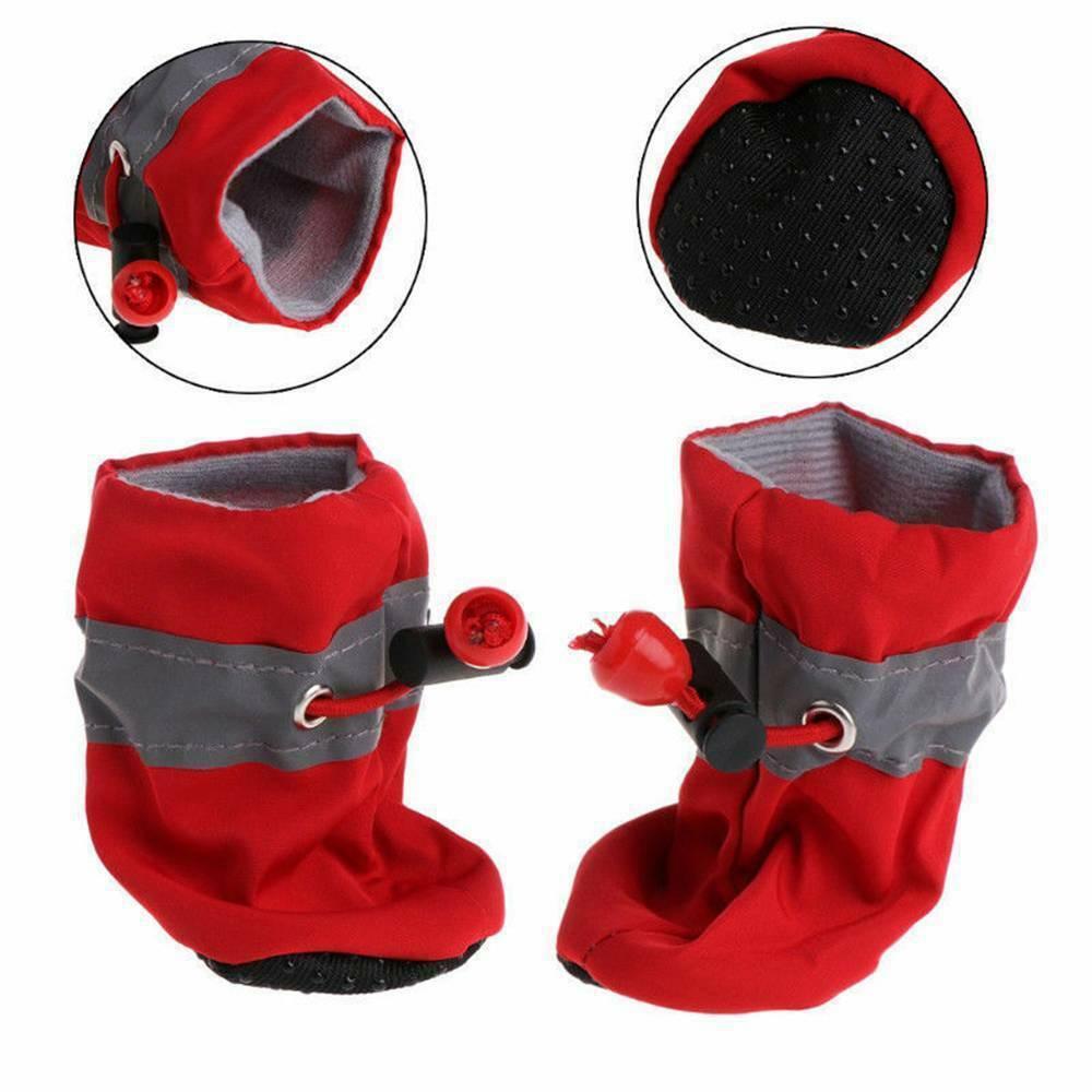 Reflective Winter Dog Boots – Warm & Non-Slip