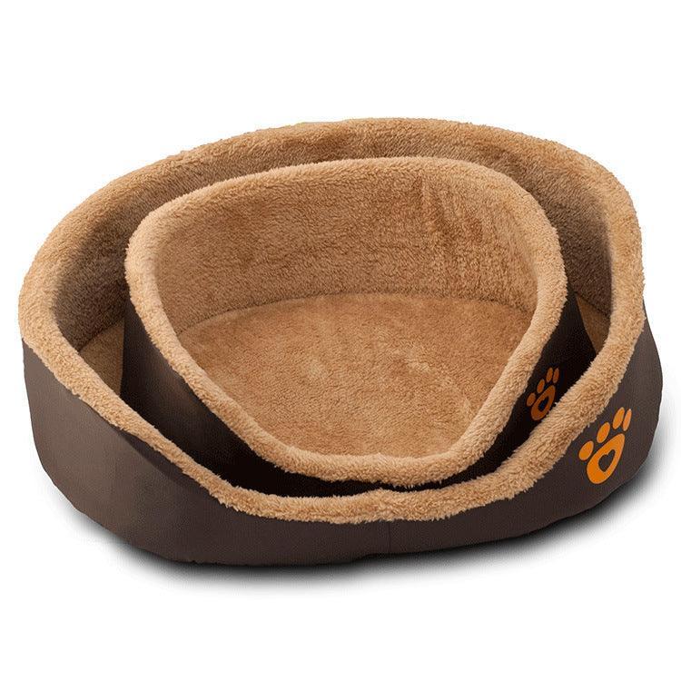 CozyPaws Plush Comfort Dog Bed