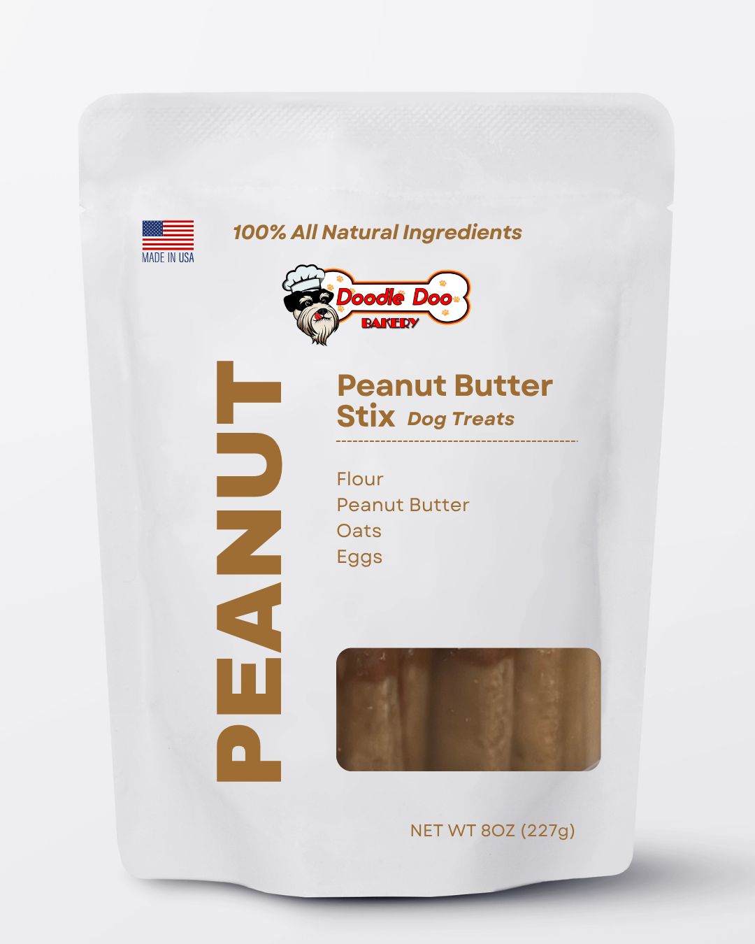 Doodle Doo Homemade Peanut Butter Stix – 8 oz