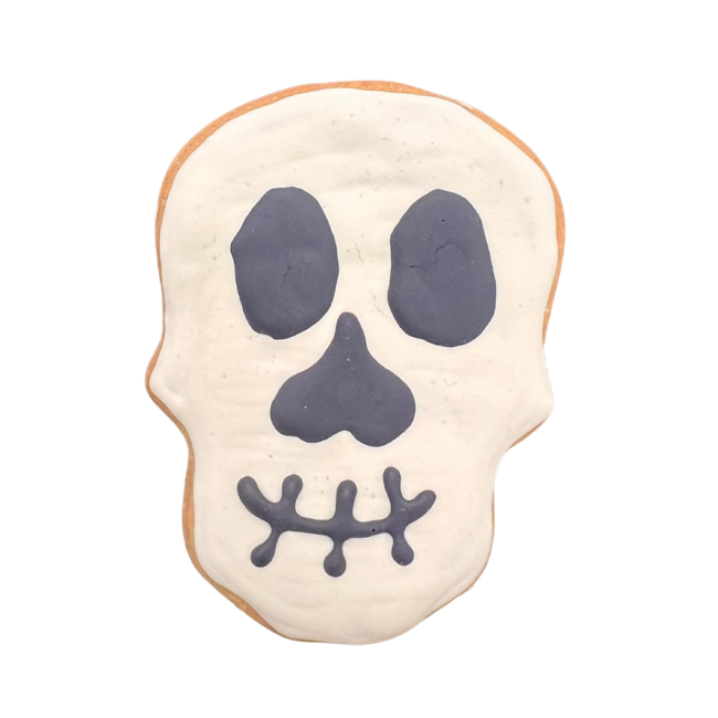 Spooky Skull Dog Cookie – 3.5" (1 Piece)