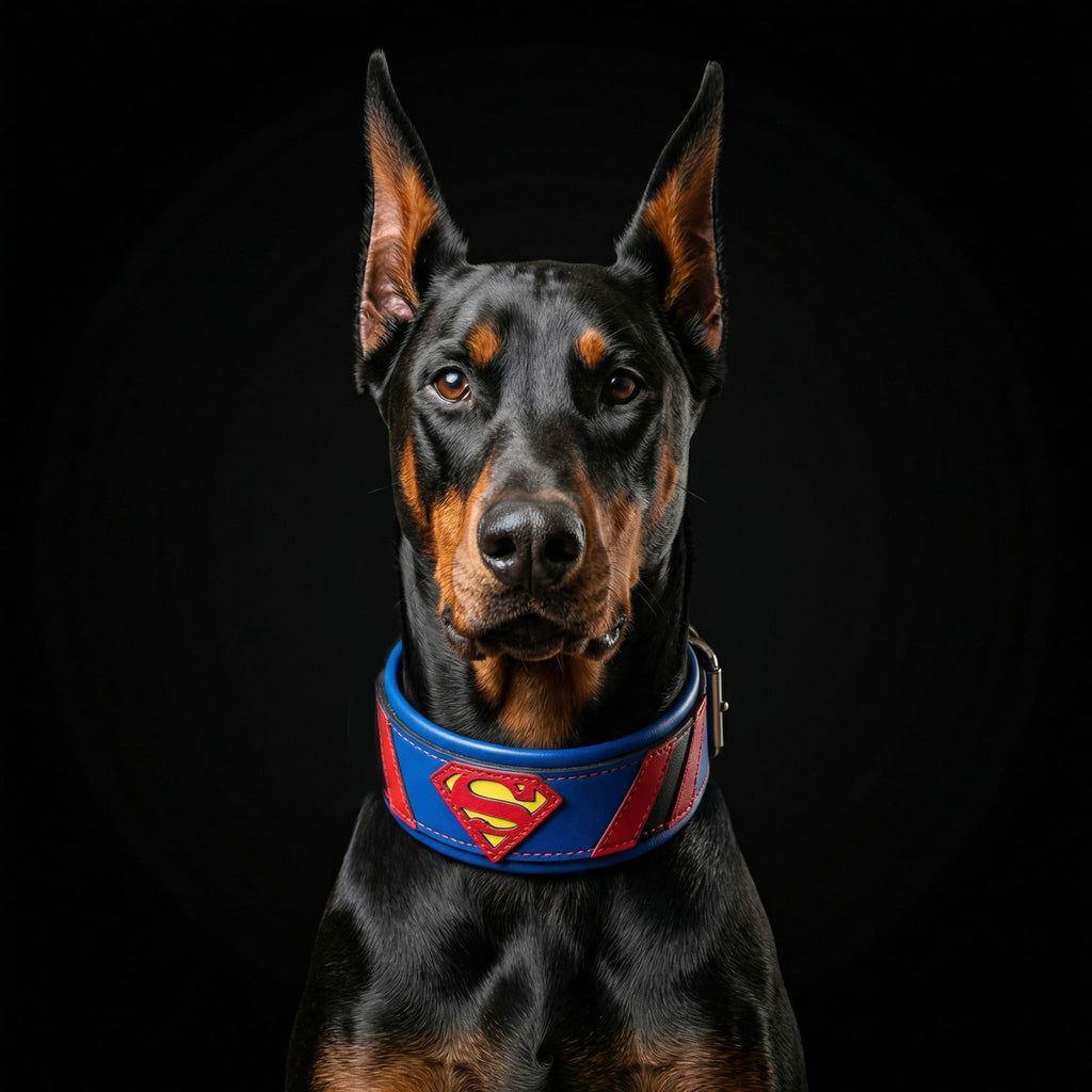 Superdog Genuine Leather Collar