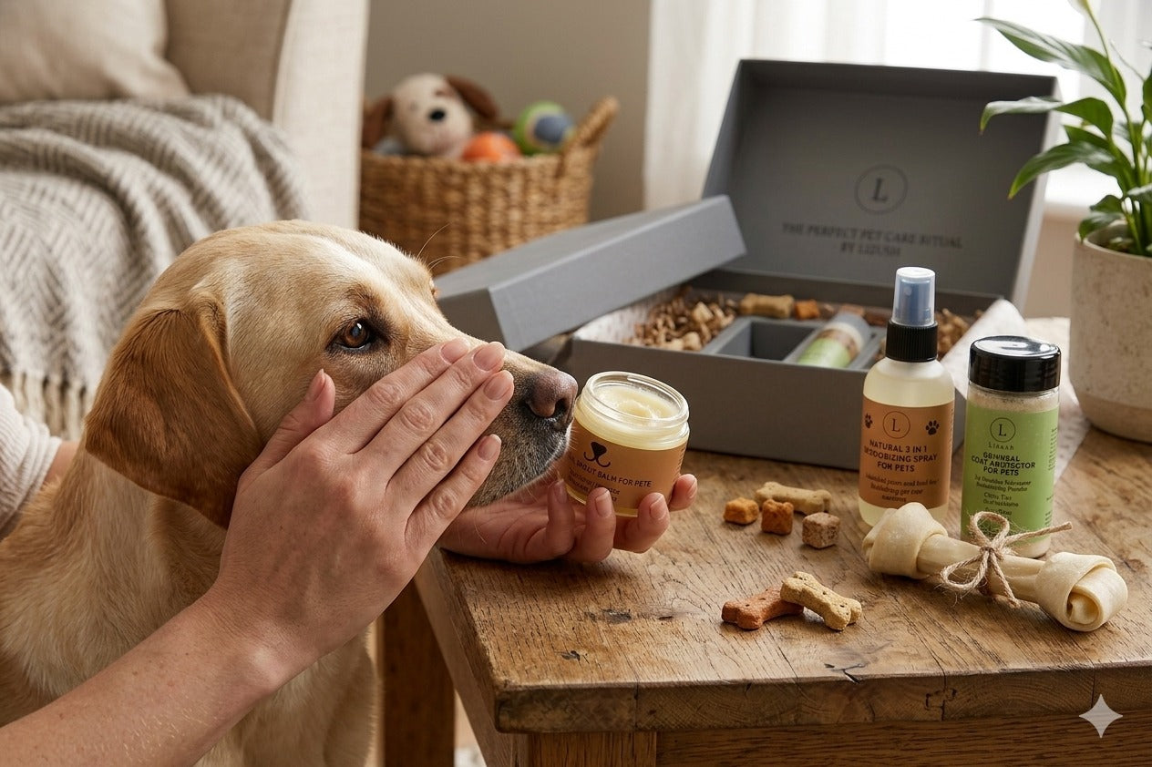 Natural Pet Pampering Gift Box – 7-Piece Wellness & Care Set