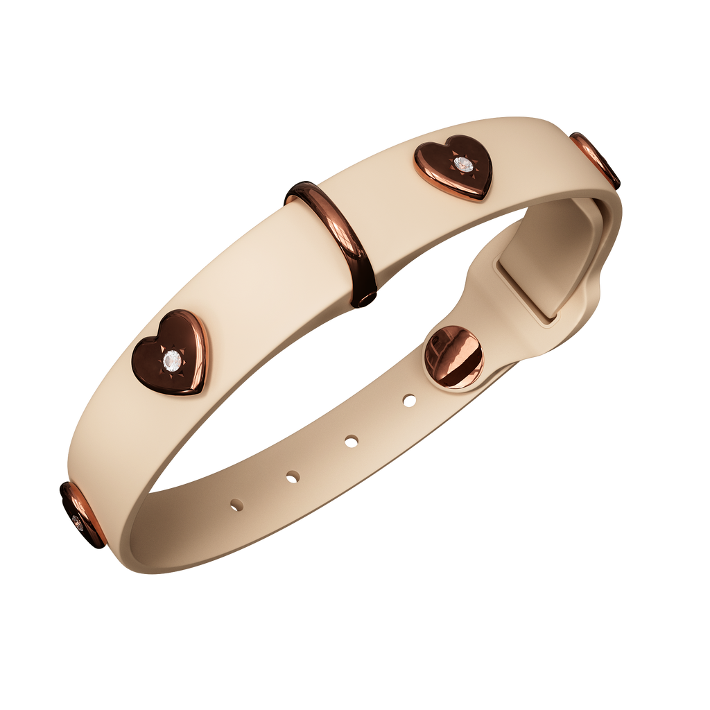 Beige Charm Dog Collar